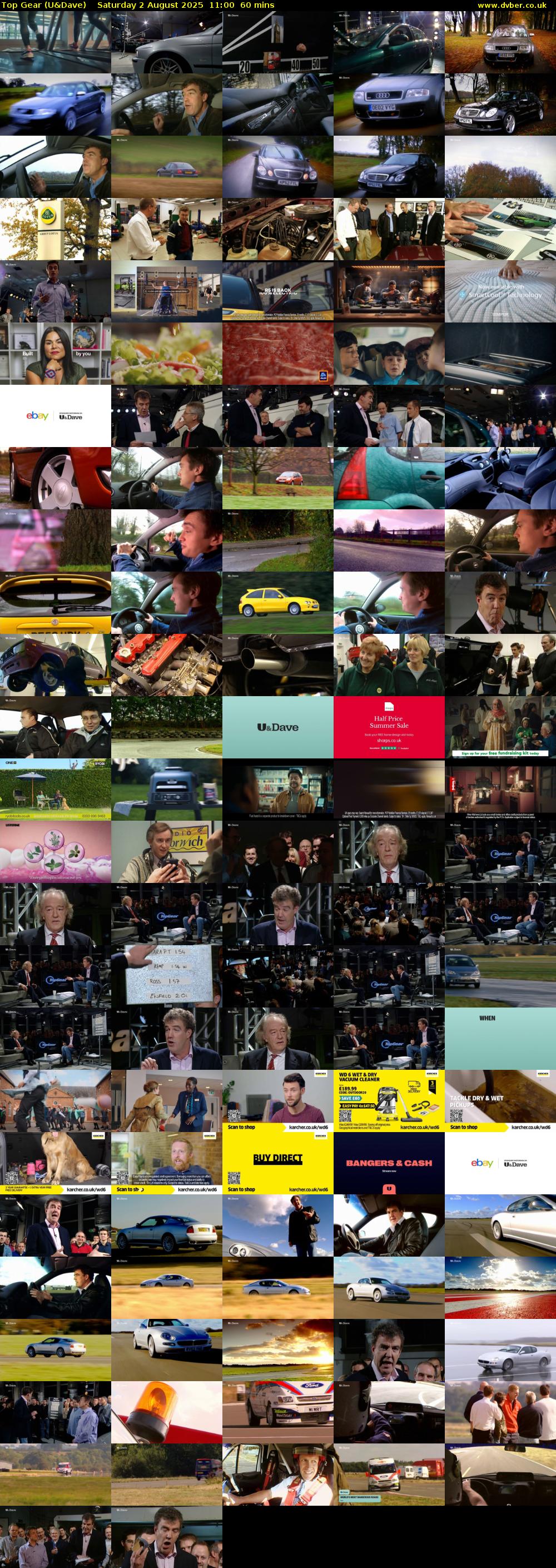 Top Gear (U&Dave) Saturday 2 August 2025 11:00 - 12:00