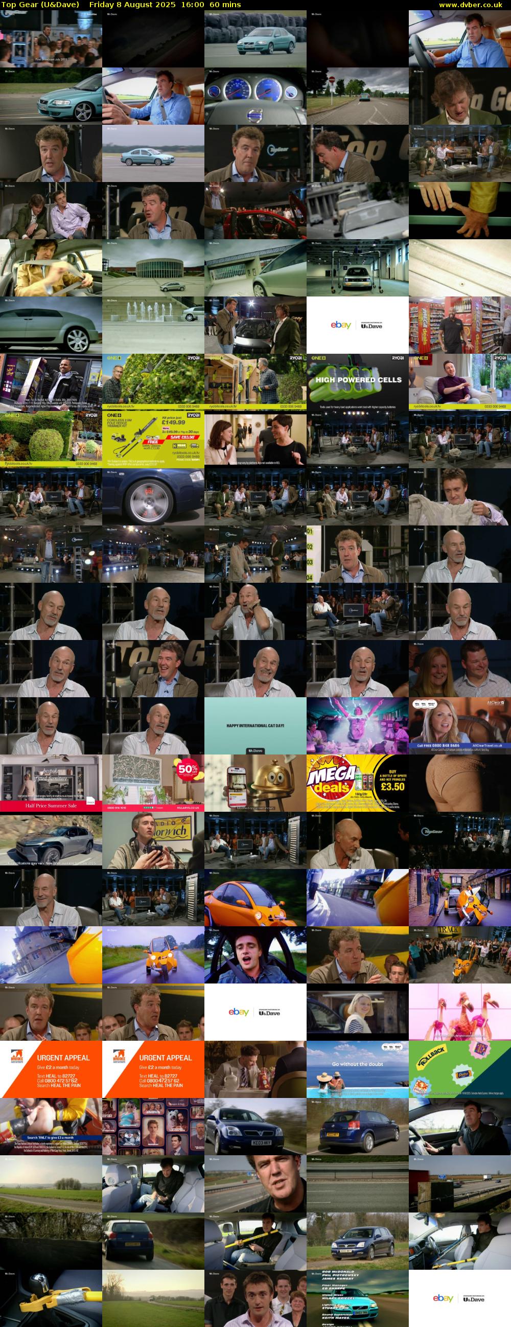 Top Gear (U&Dave) Friday 8 August 2025 16:00 - 17:00
