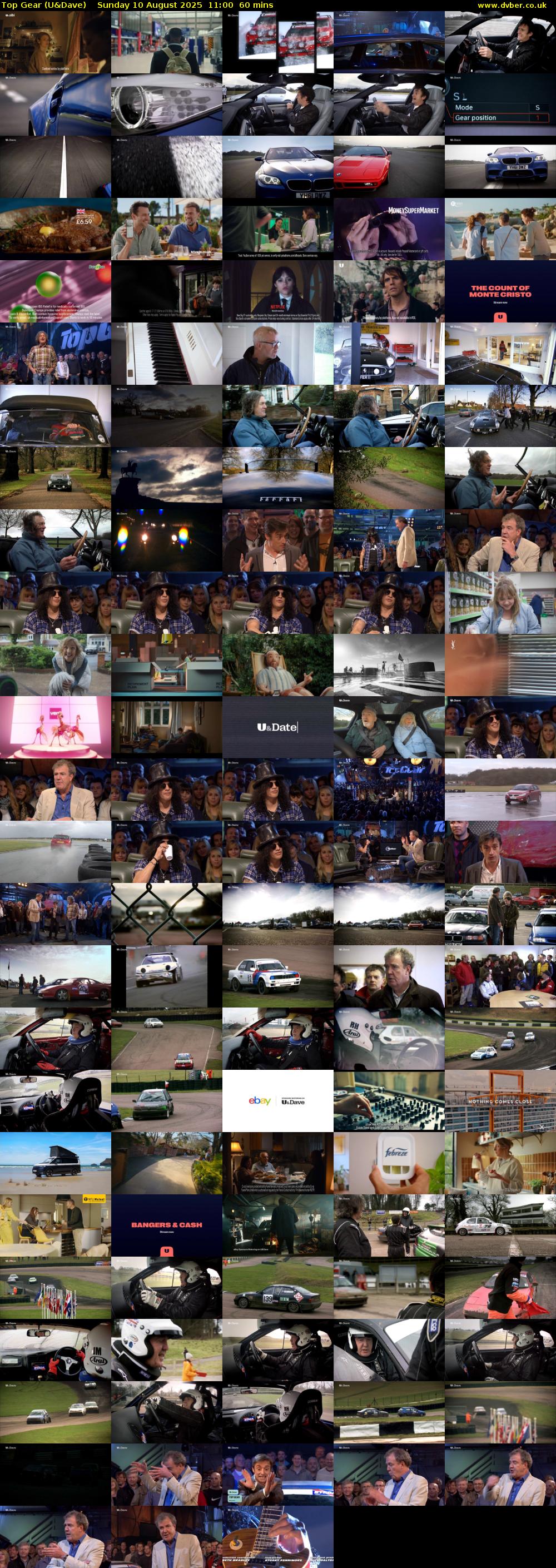 Top Gear (U&Dave) Sunday 10 August 2025 11:00 - 12:00