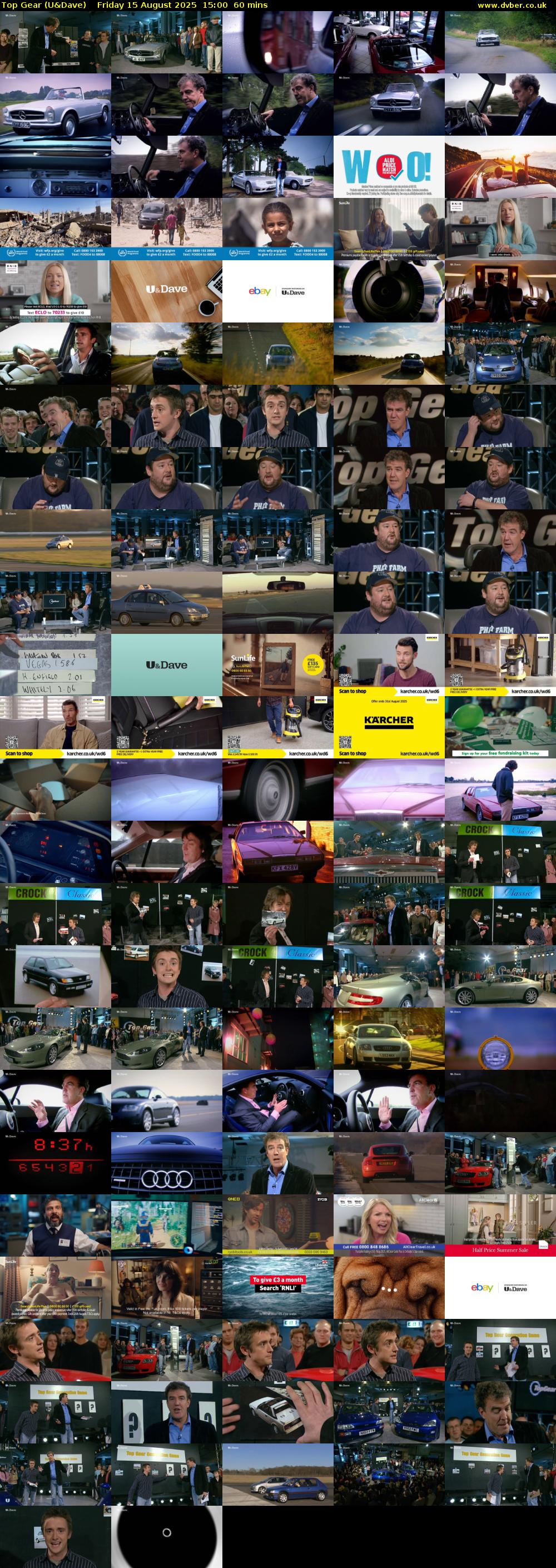 Top Gear (U&Dave) Friday 15 August 2025 15:00 - 16:00