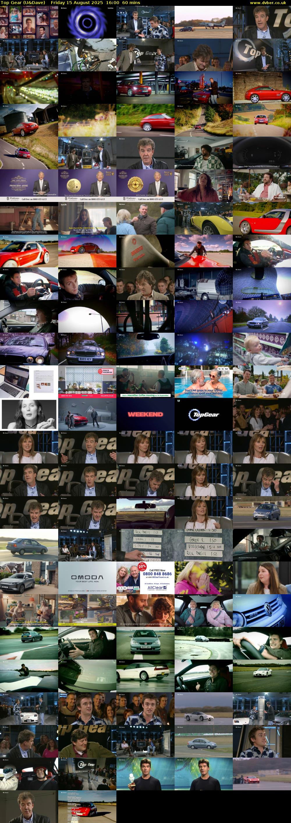 Top Gear (U&Dave) Friday 15 August 2025 16:00 - 17:00