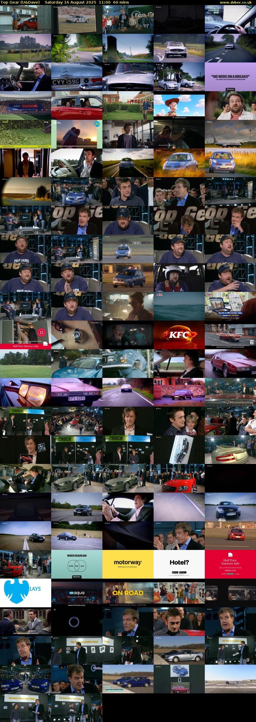 Top Gear (U&Dave) Saturday 16 August 2025 11:00 - 12:00