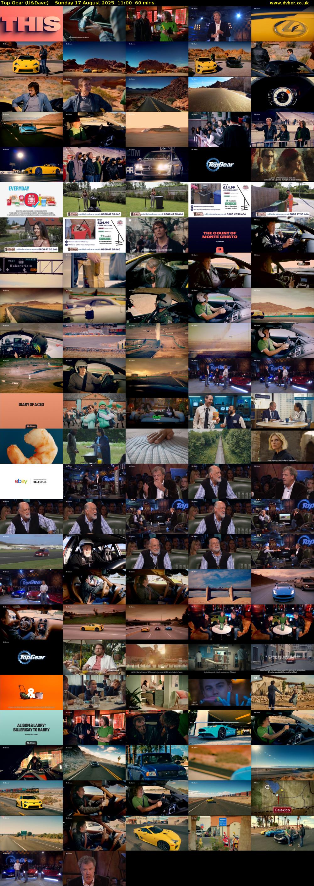 Top Gear (U&Dave) Sunday 17 August 2025 11:00 - 12:00