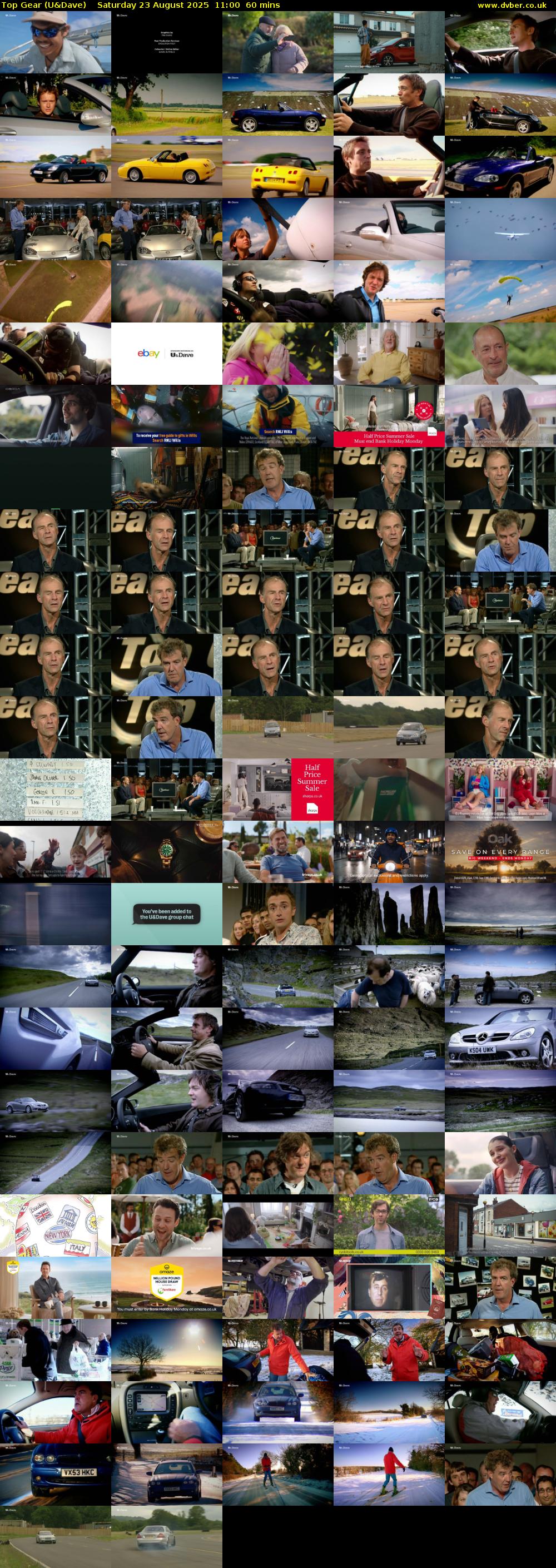 Top Gear (U&Dave) Saturday 23 August 2025 11:00 - 12:00