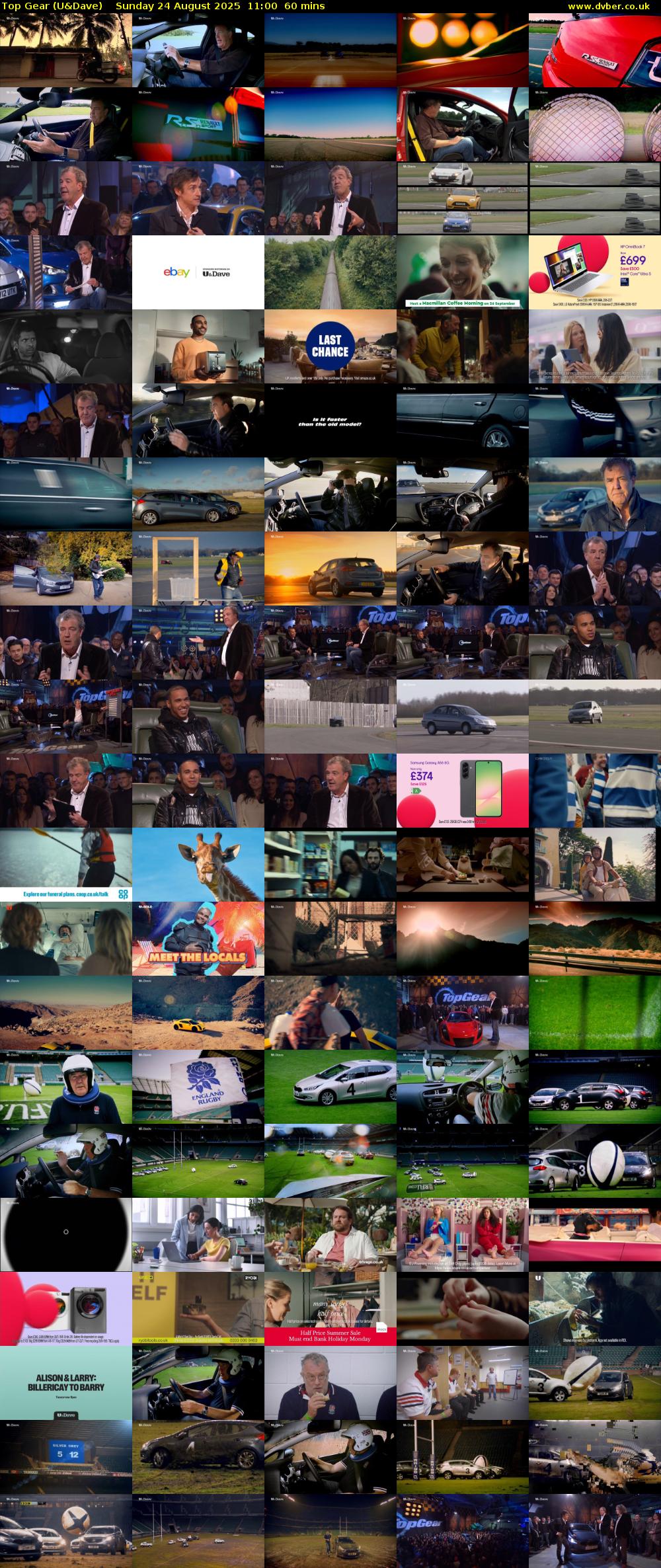 Top Gear (U&Dave) Sunday 24 August 2025 11:00 - 12:00