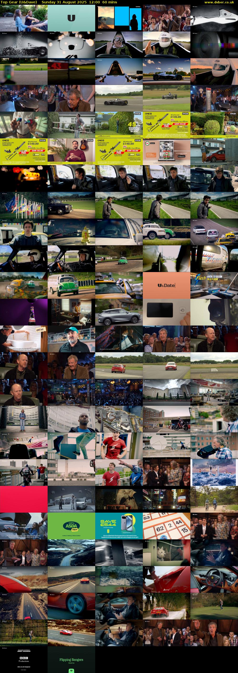 Top Gear (U&Dave) Sunday 31 August 2025 12:00 - 13:00