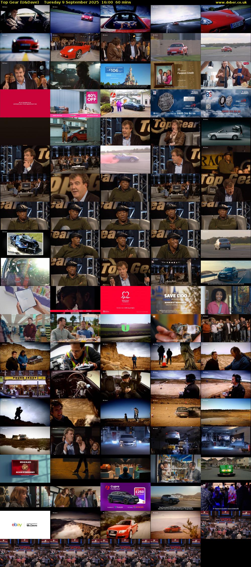 Top Gear (U&Dave) Tuesday 9 September 2025 16:00 - 17:00