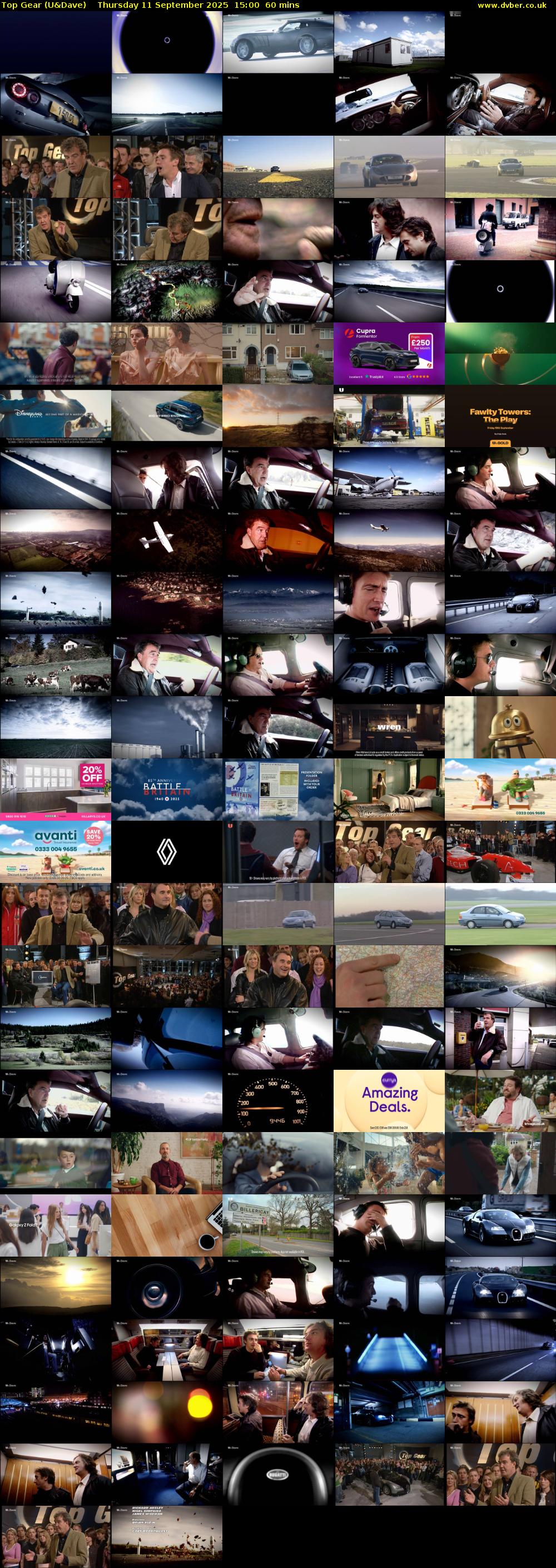 Top Gear (U&Dave) Thursday 11 September 2025 15:00 - 16:00