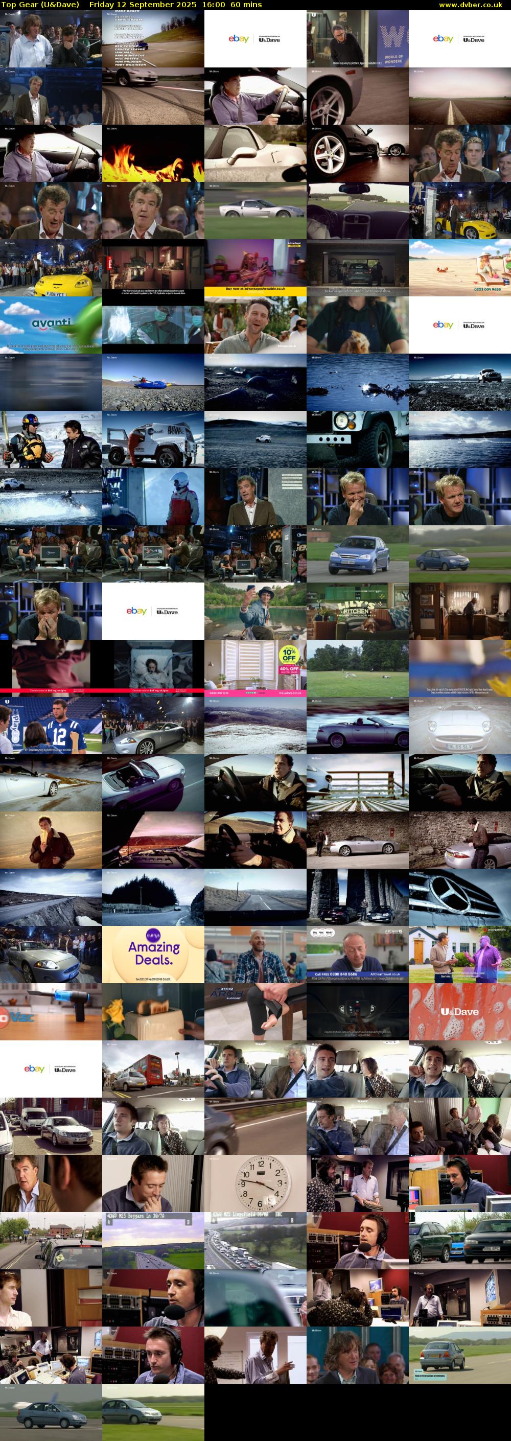 Top Gear (U&Dave) Friday 12 September 2025 16:00 - 17:00