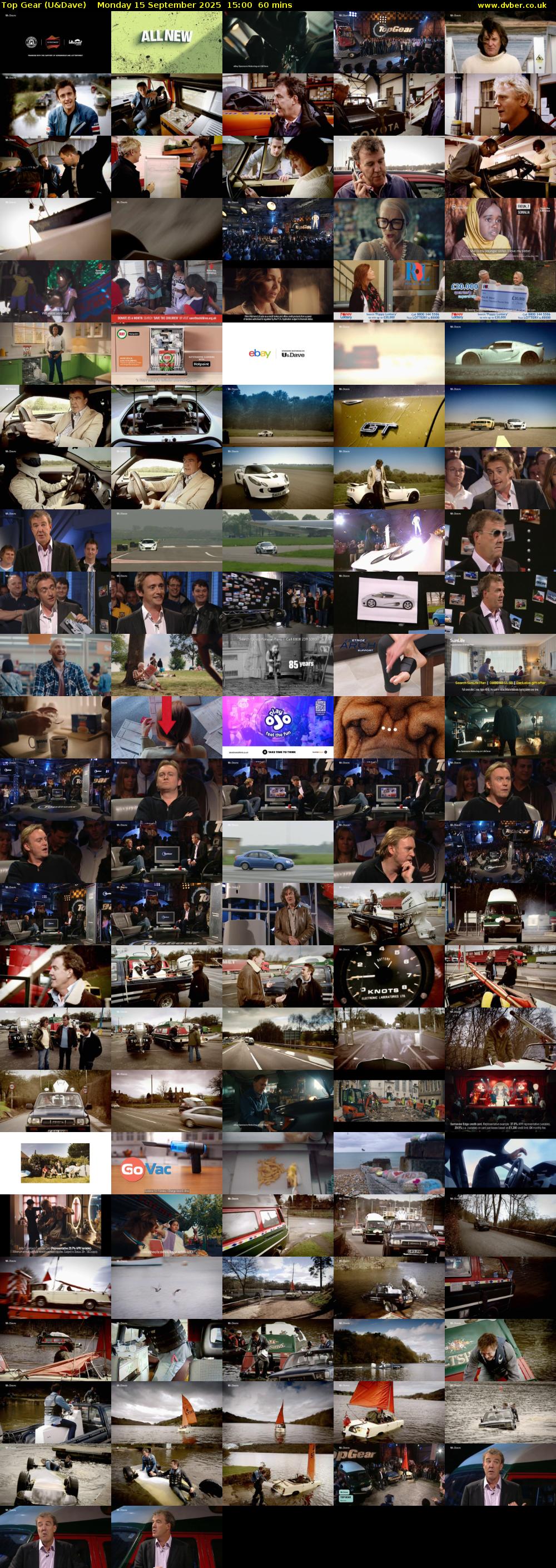Top Gear (U&Dave) Monday 15 September 2025 15:00 - 16:00