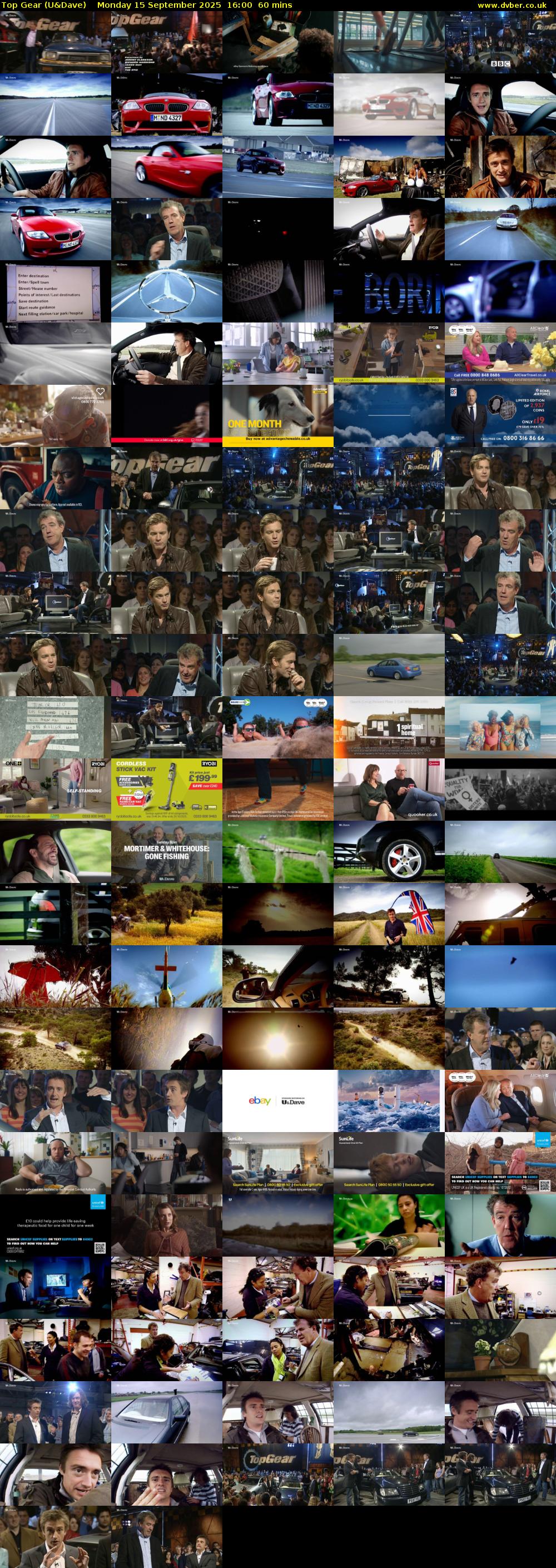 Top Gear (U&Dave) Monday 15 September 2025 16:00 - 17:00