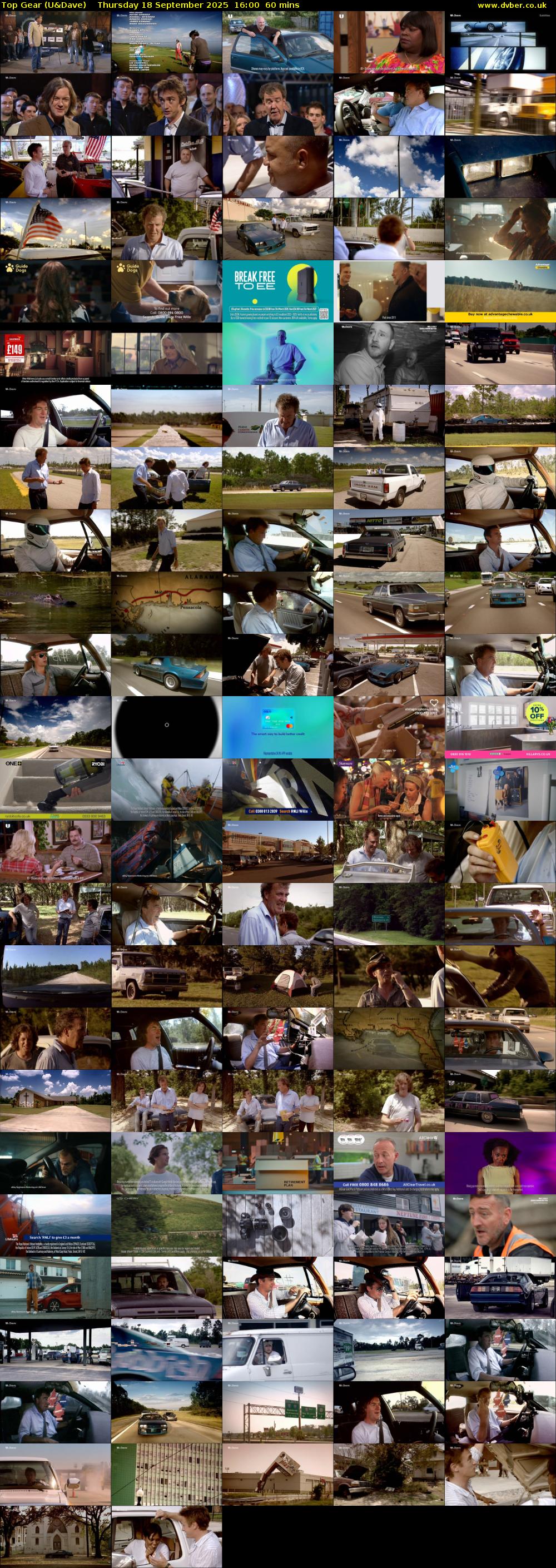 Top Gear (U&Dave) Thursday 18 September 2025 16:00 - 17:00