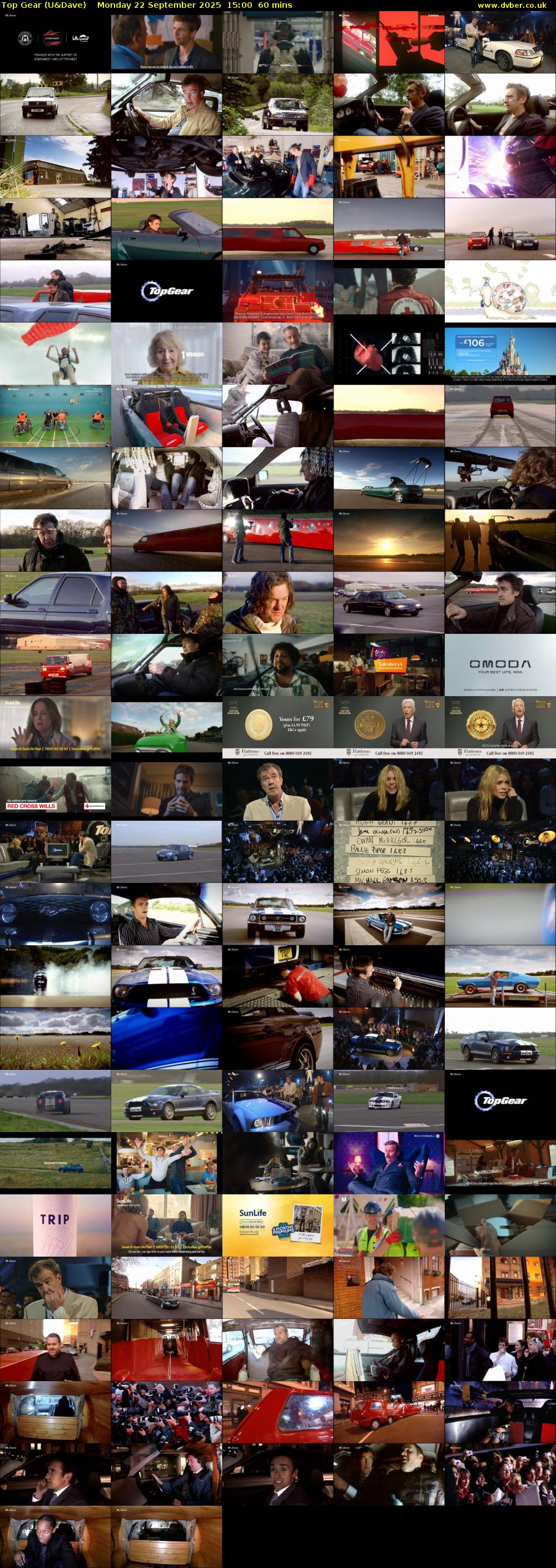 Top Gear (U&Dave) Monday 22 September 2025 15:00 - 16:00