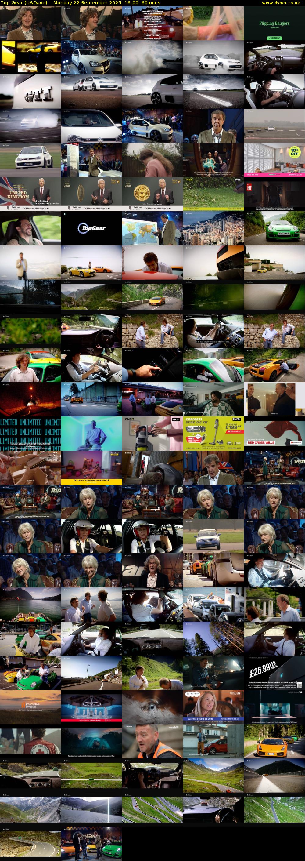 Top Gear (U&Dave) Monday 22 September 2025 16:00 - 17:00