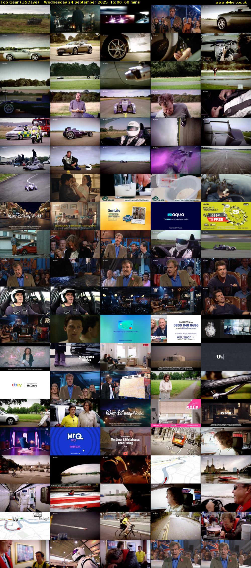 Top Gear (U&Dave) Wednesday 24 September 2025 15:00 - 16:00