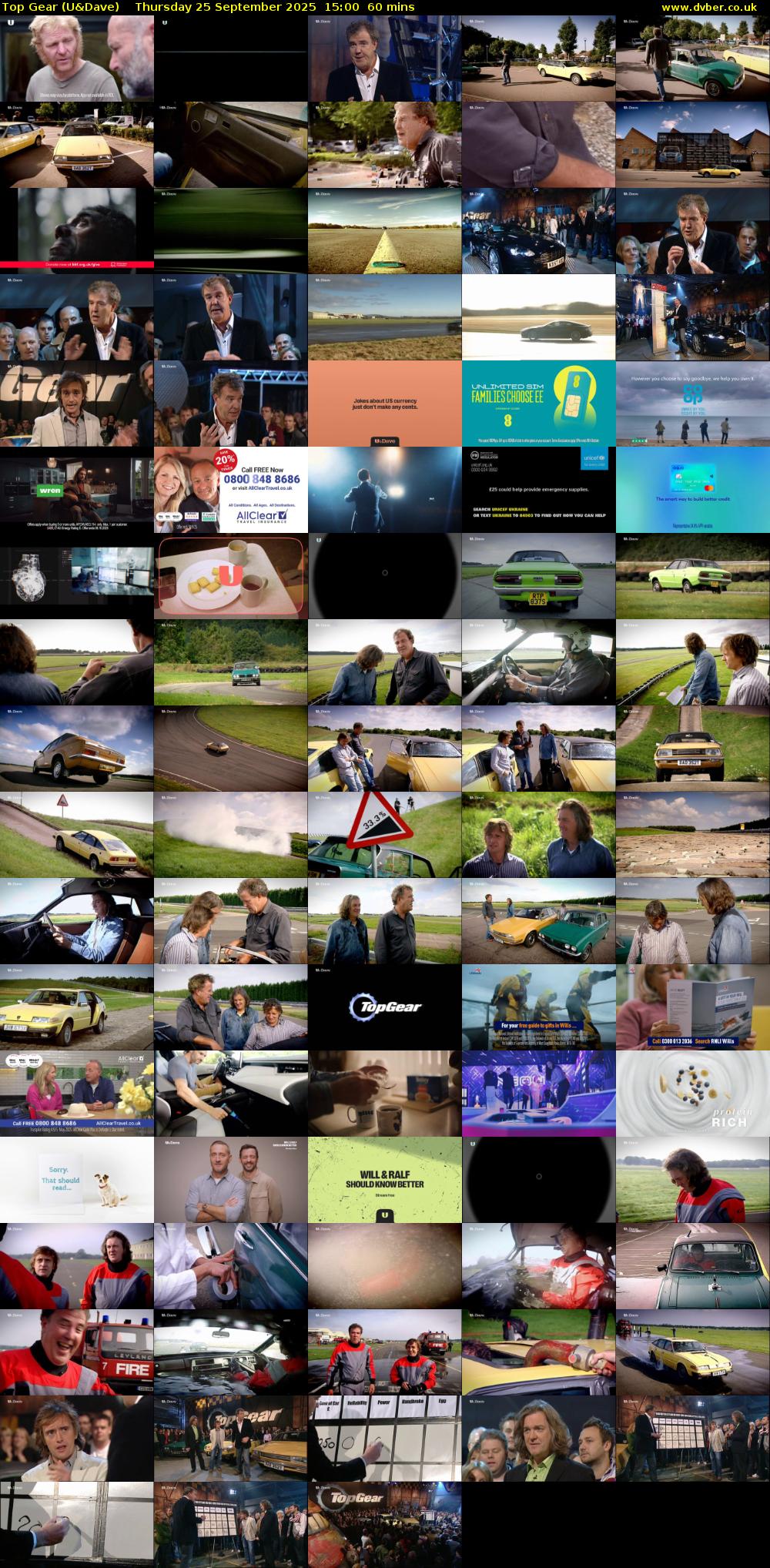Top Gear (U&Dave) Thursday 25 September 2025 15:00 - 16:00