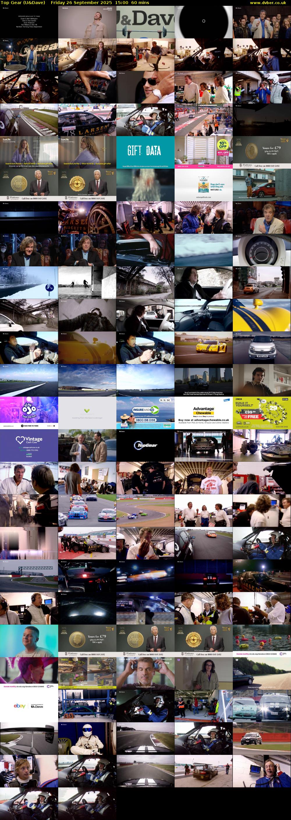 Top Gear (U&Dave) Friday 26 September 2025 15:00 - 16:00