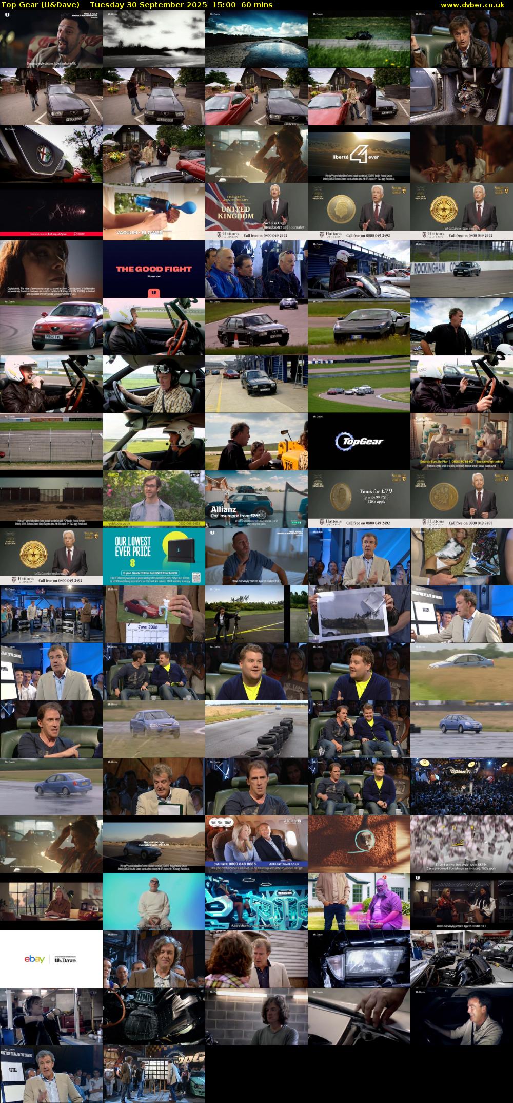 Top Gear (U&Dave) Tuesday 30 September 2025 15:00 - 16:00