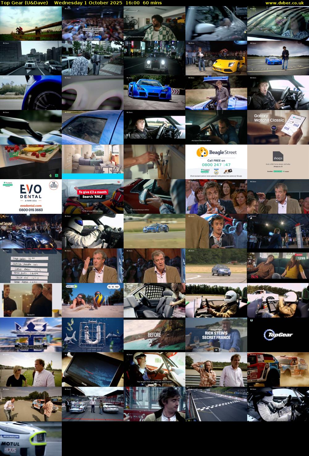 Top Gear (U&Dave) Wednesday 1 October 2025 16:00 - 17:00