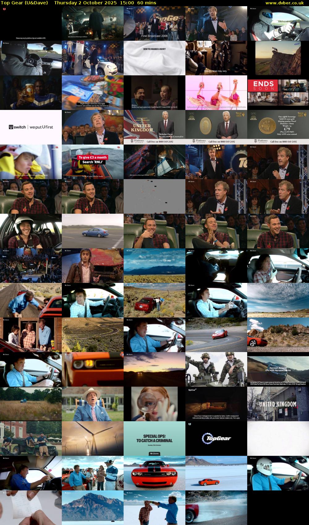 Top Gear (U&Dave) Thursday 2 October 2025 15:00 - 16:00