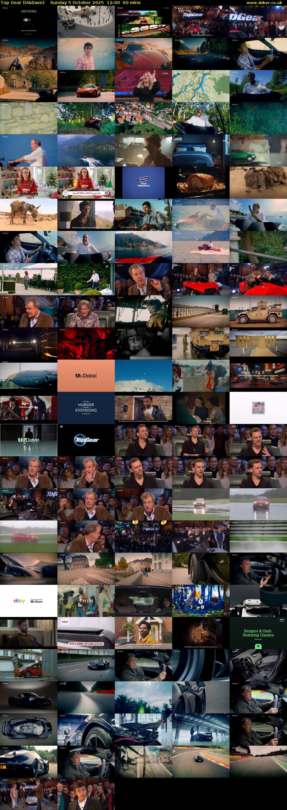 Top Gear (U&Dave) Sunday 5 October 2025 12:00 - 13:00