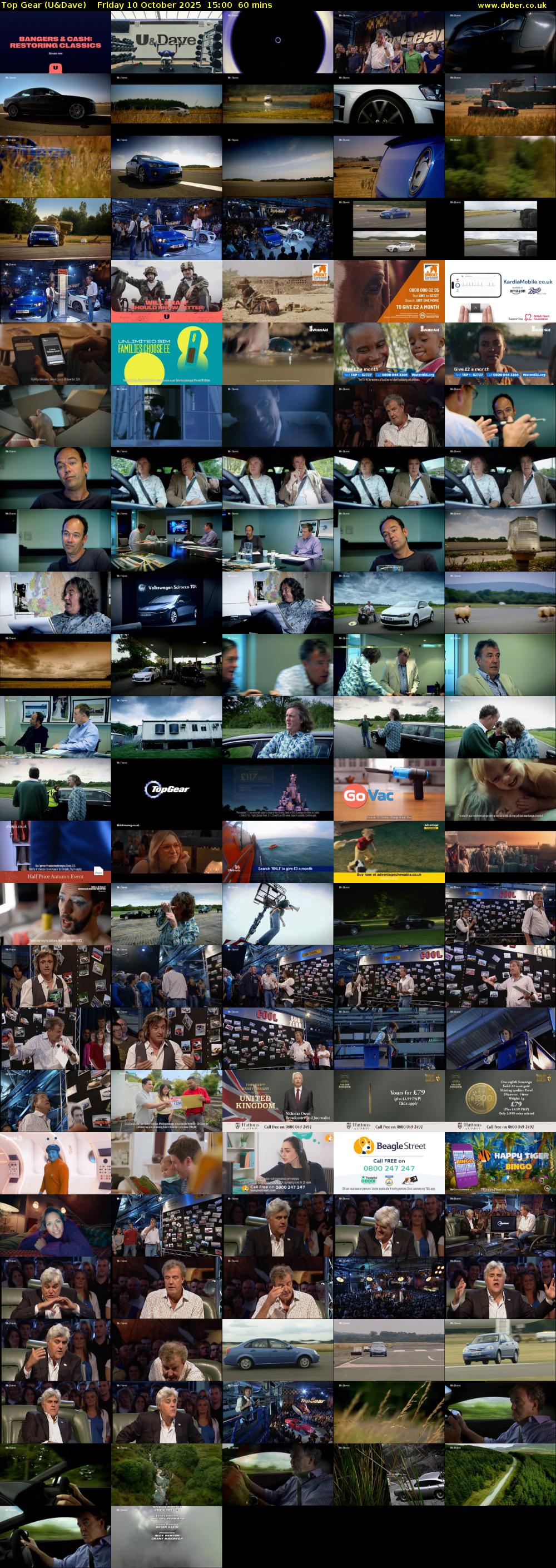 Top Gear (U&Dave) Friday 10 October 2025 15:00 - 16:00