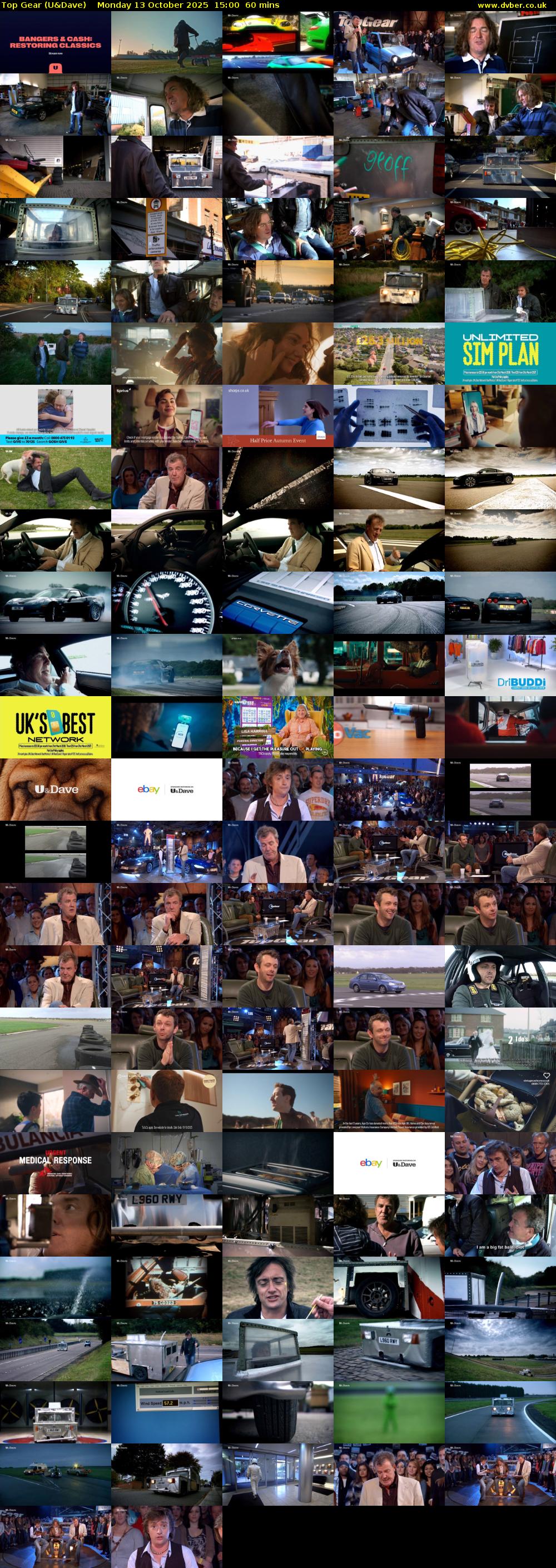 Top Gear (U&Dave) Monday 13 October 2025 15:00 - 16:00