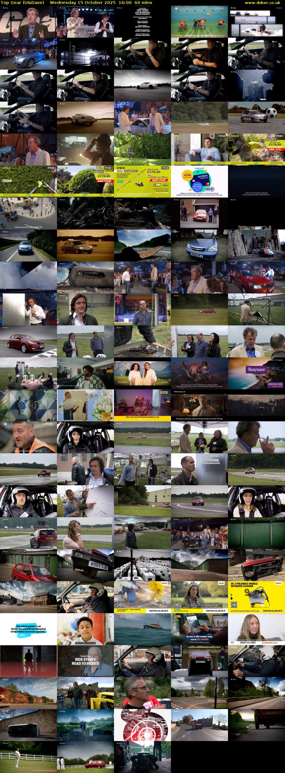 Top Gear (U&Dave) Wednesday 15 October 2025 16:00 - 17:00