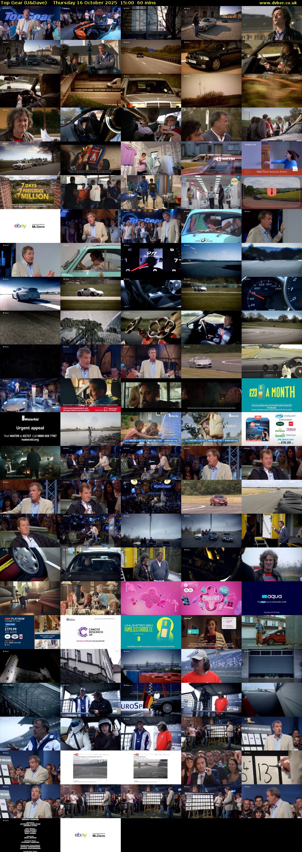 Top Gear (U&Dave) Thursday 16 October 2025 15:00 - 16:00