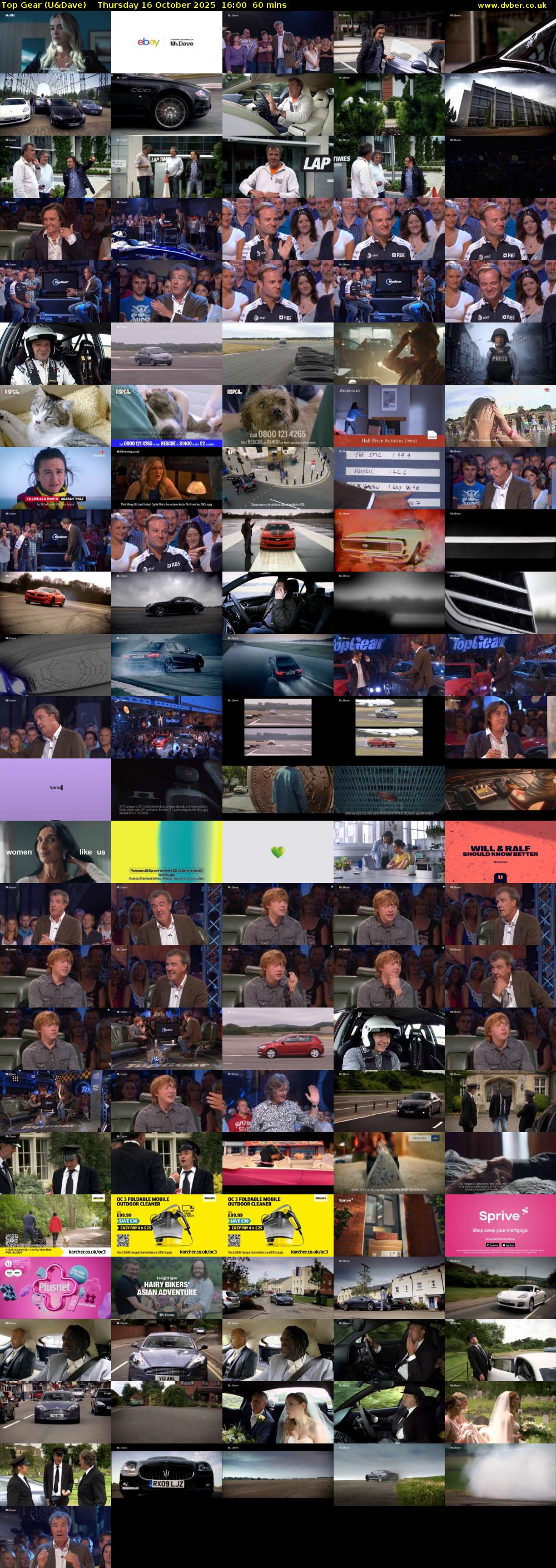 Top Gear (U&Dave) Thursday 16 October 2025 16:00 - 17:00