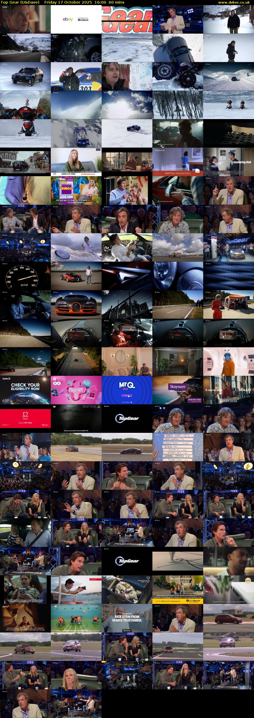 Top Gear (U&Dave) Friday 17 October 2025 16:00 - 17:00