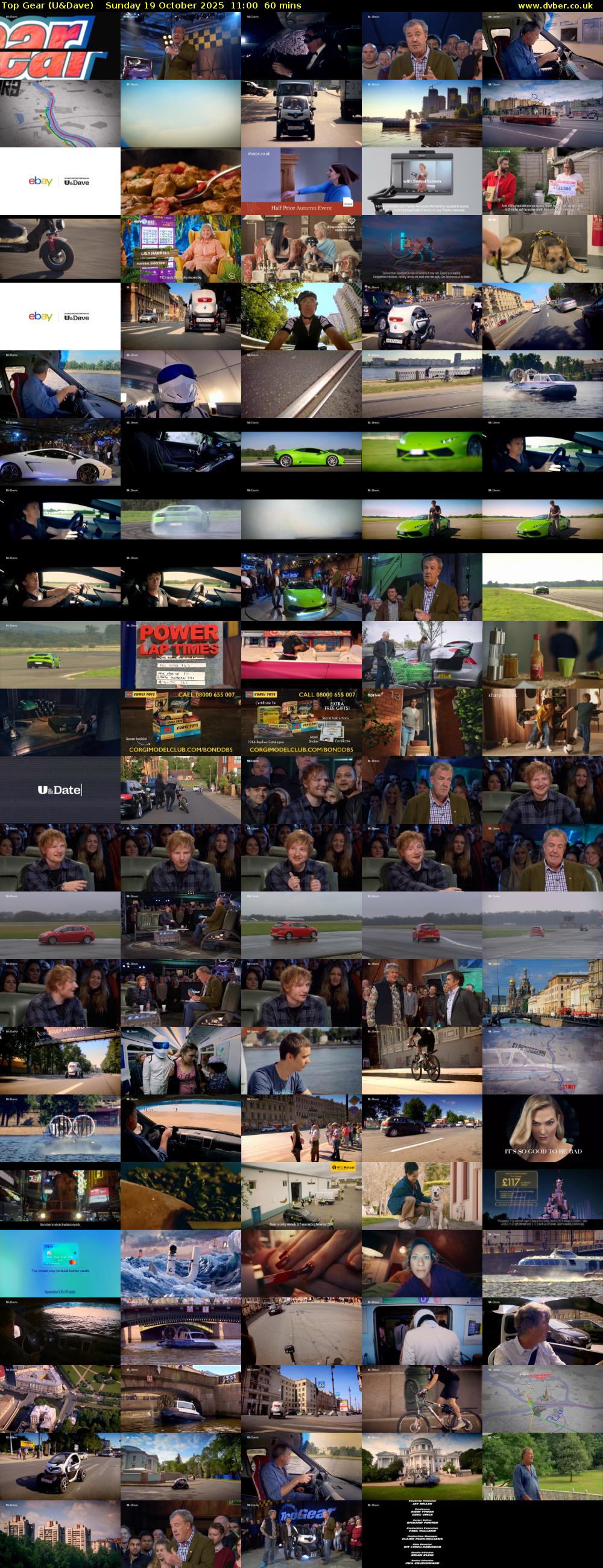 Top Gear (U&Dave) Sunday 19 October 2025 11:00 - 12:00