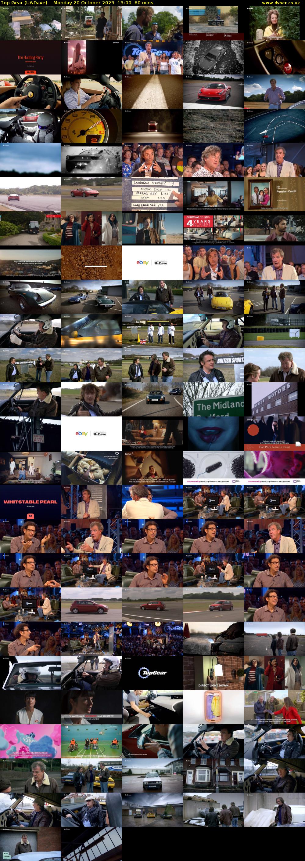 Top Gear (U&Dave) Monday 20 October 2025 15:00 - 16:00