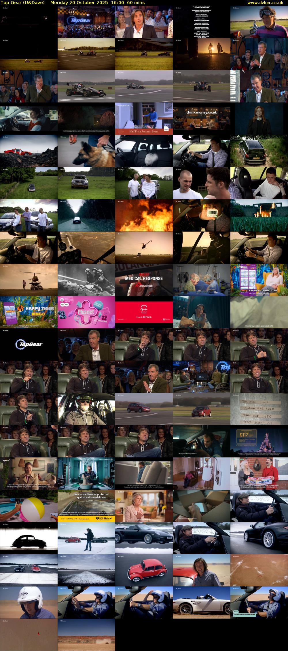 Top Gear (U&Dave) Monday 20 October 2025 16:00 - 17:00