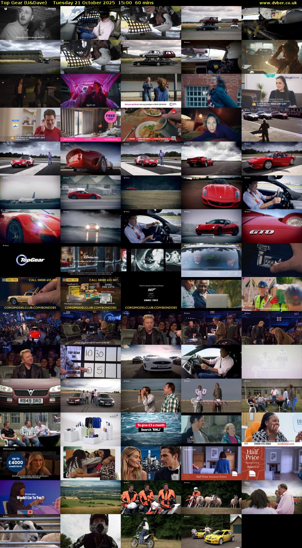 Top Gear (U&Dave) Tuesday 21 October 2025 15:00 - 16:00