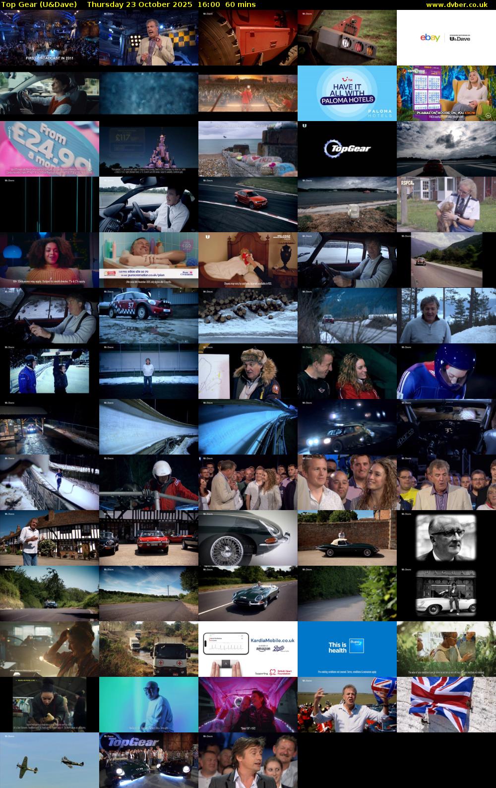 Top Gear (U&Dave) Thursday 23 October 2025 16:00 - 17:00