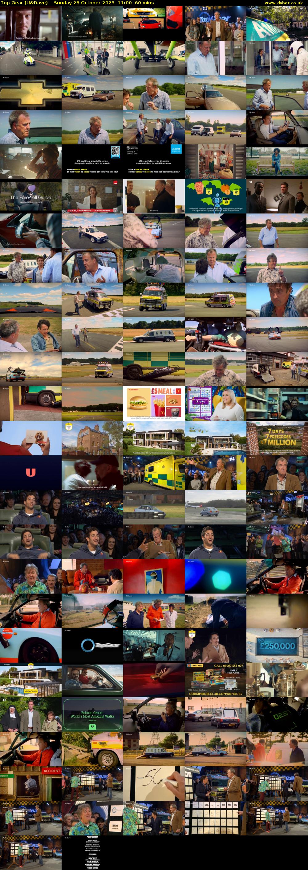 Top Gear (U&Dave) Sunday 26 October 2025 11:00 - 12:00