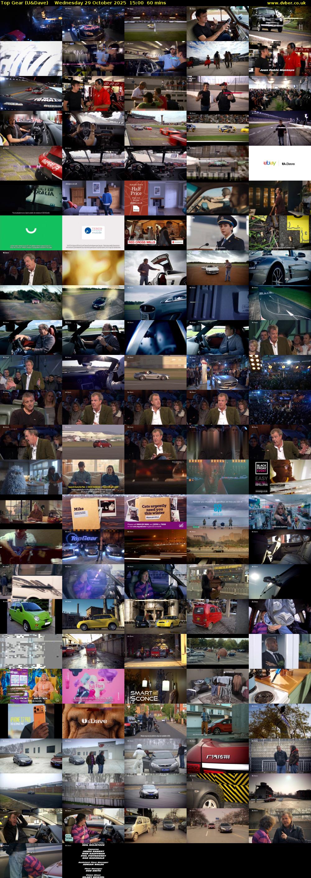 Top Gear (U&Dave) Wednesday 29 October 2025 15:00 - 16:00