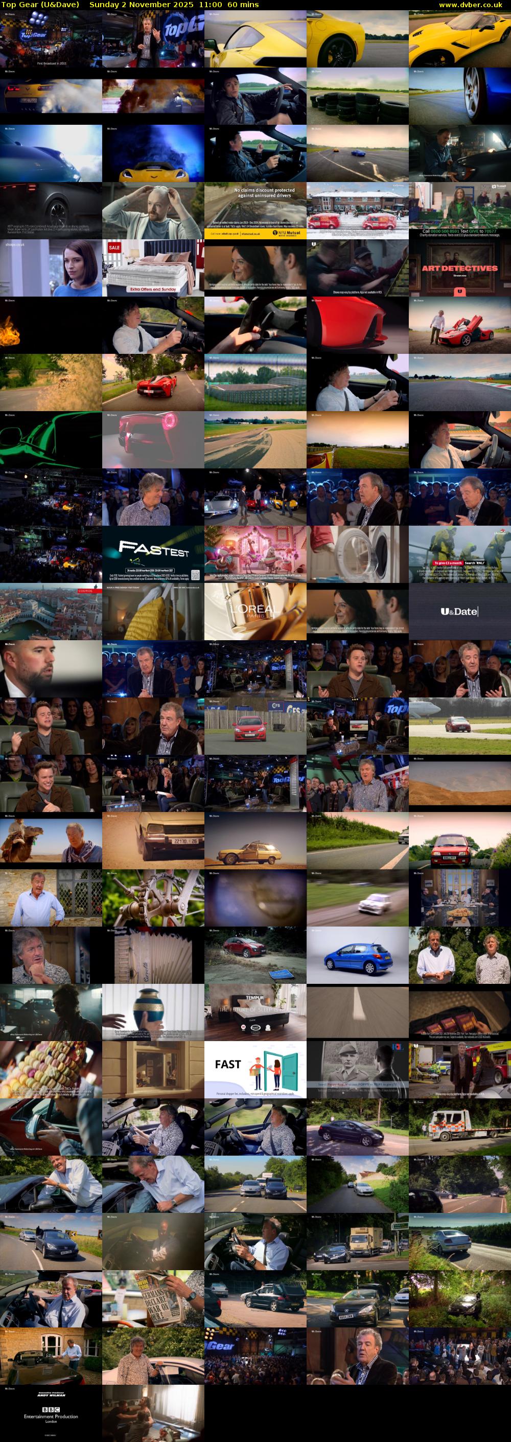 Top Gear (U&Dave) Sunday 2 November 2025 11:00 - 12:00