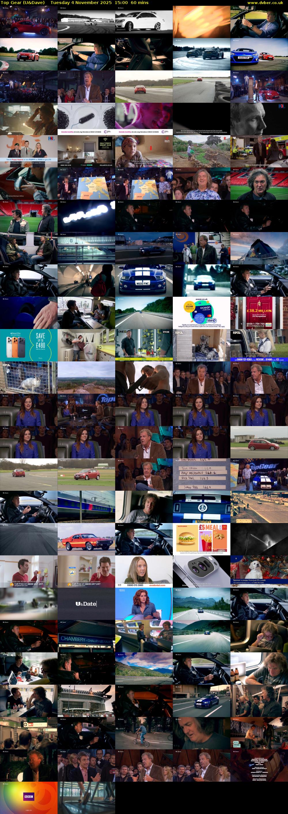 Top Gear (U&Dave) Tuesday 4 November 2025 15:00 - 16:00