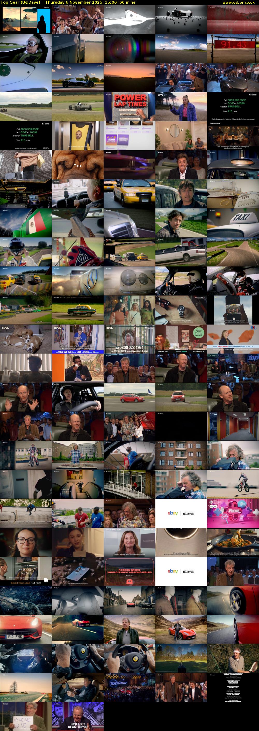 Top Gear (U&Dave) Thursday 6 November 2025 15:00 - 16:00