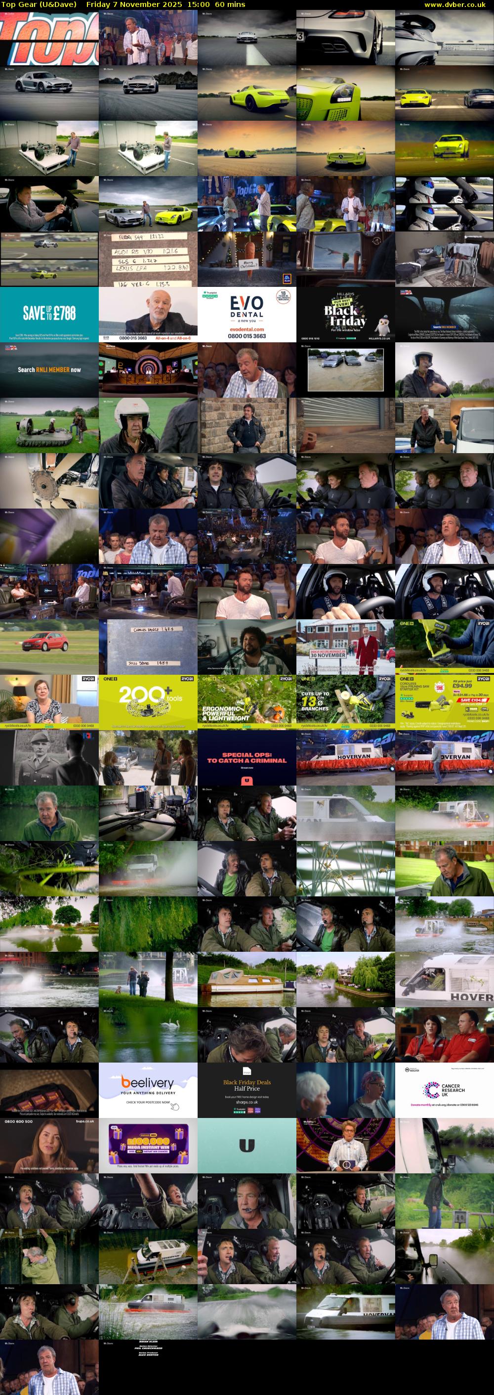 Top Gear (U&Dave) Friday 7 November 2025 15:00 - 16:00
