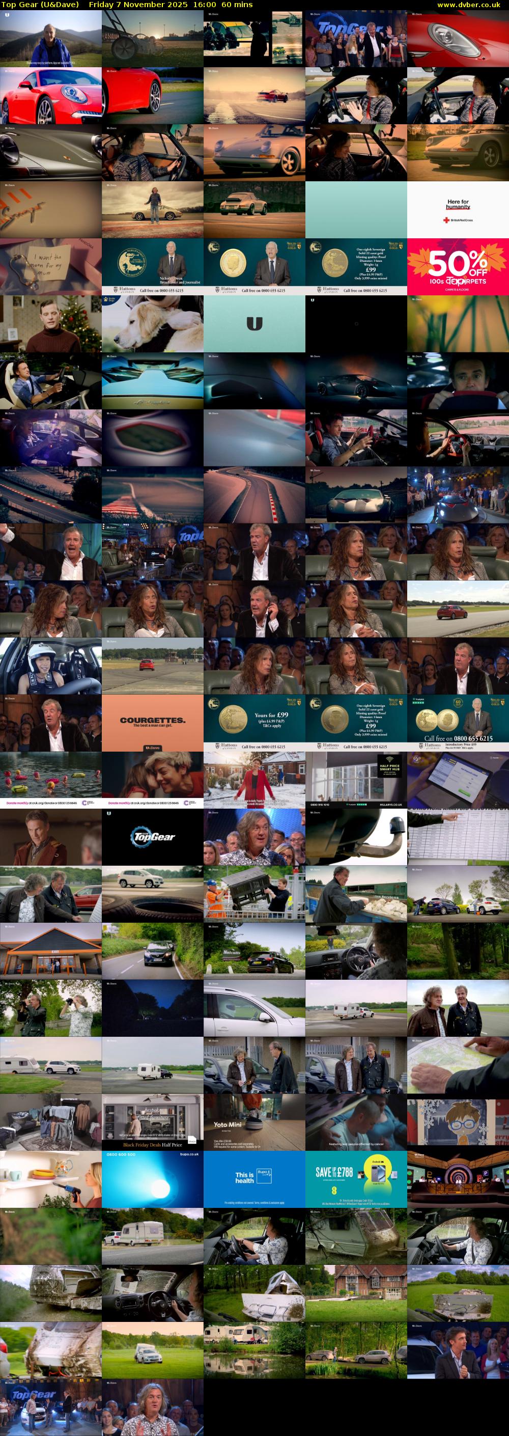 Top Gear (U&Dave) Friday 7 November 2025 16:00 - 17:00