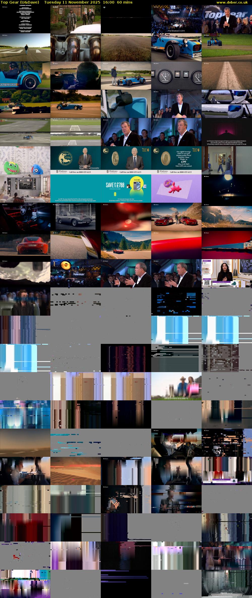 Top Gear (U&Dave) Tuesday 11 November 2025 16:00 - 17:00