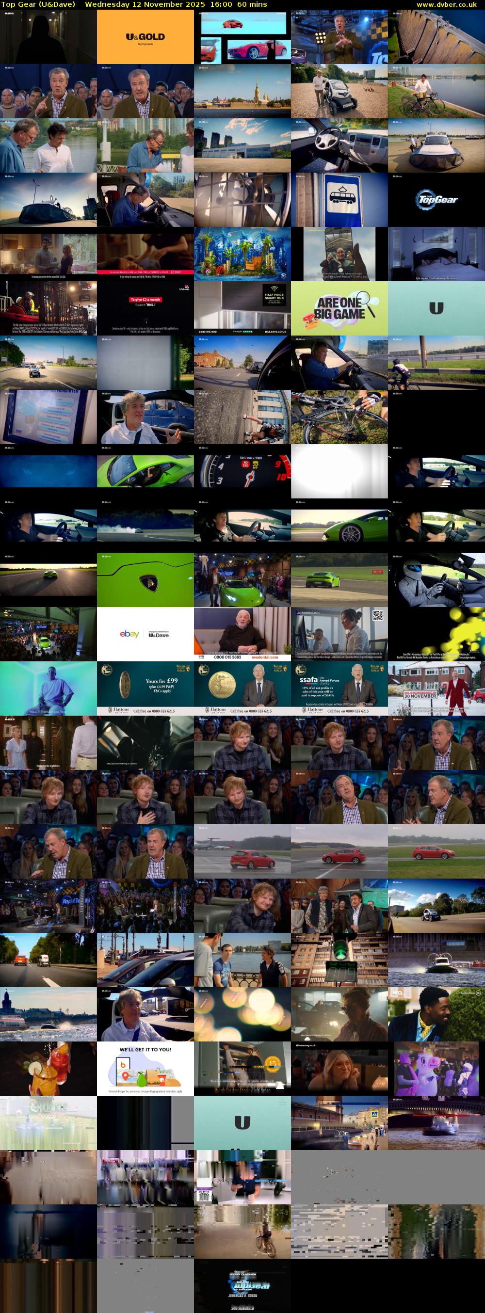 Top Gear (U&Dave) Wednesday 12 November 2025 16:00 - 17:00