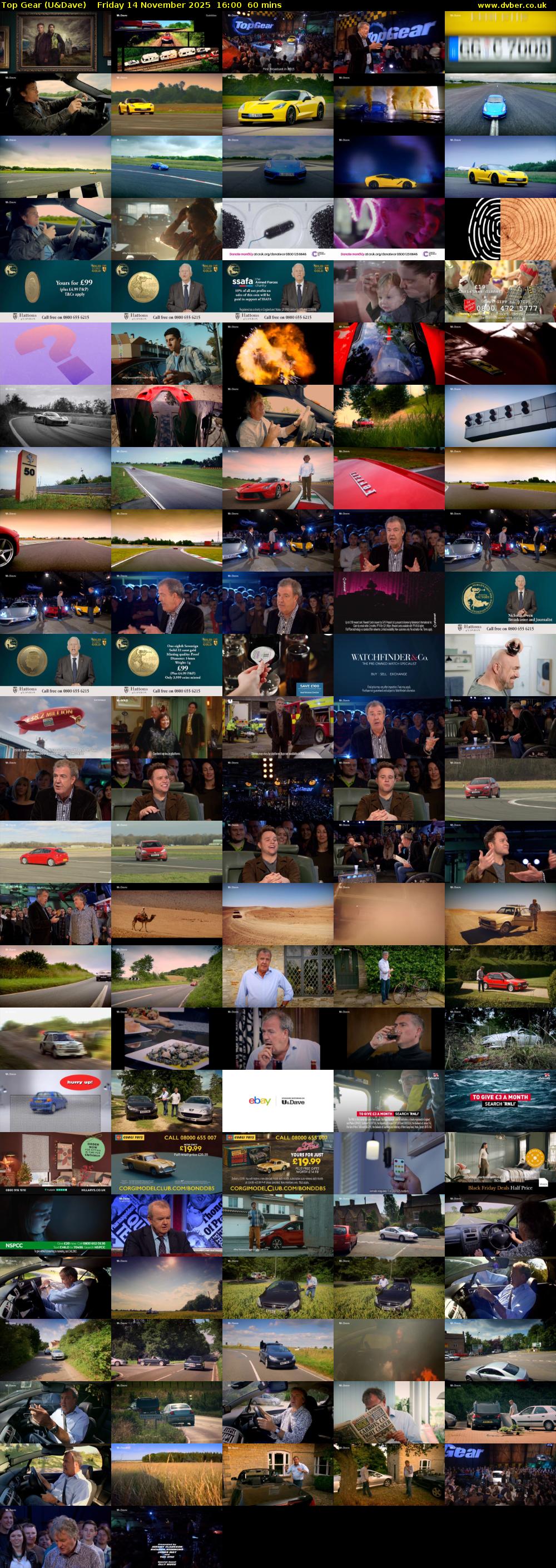 Top Gear (U&Dave) Friday 14 November 2025 16:00 - 17:00
