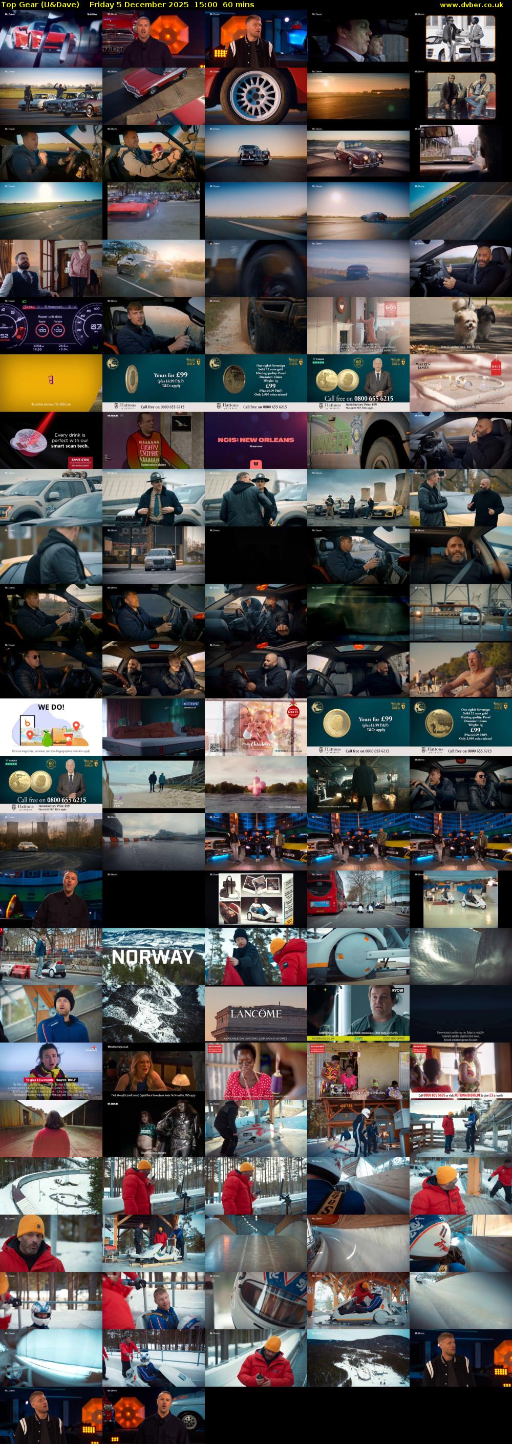 Top Gear (U&Dave) Friday 5 December 2025 15:00 - 16:00