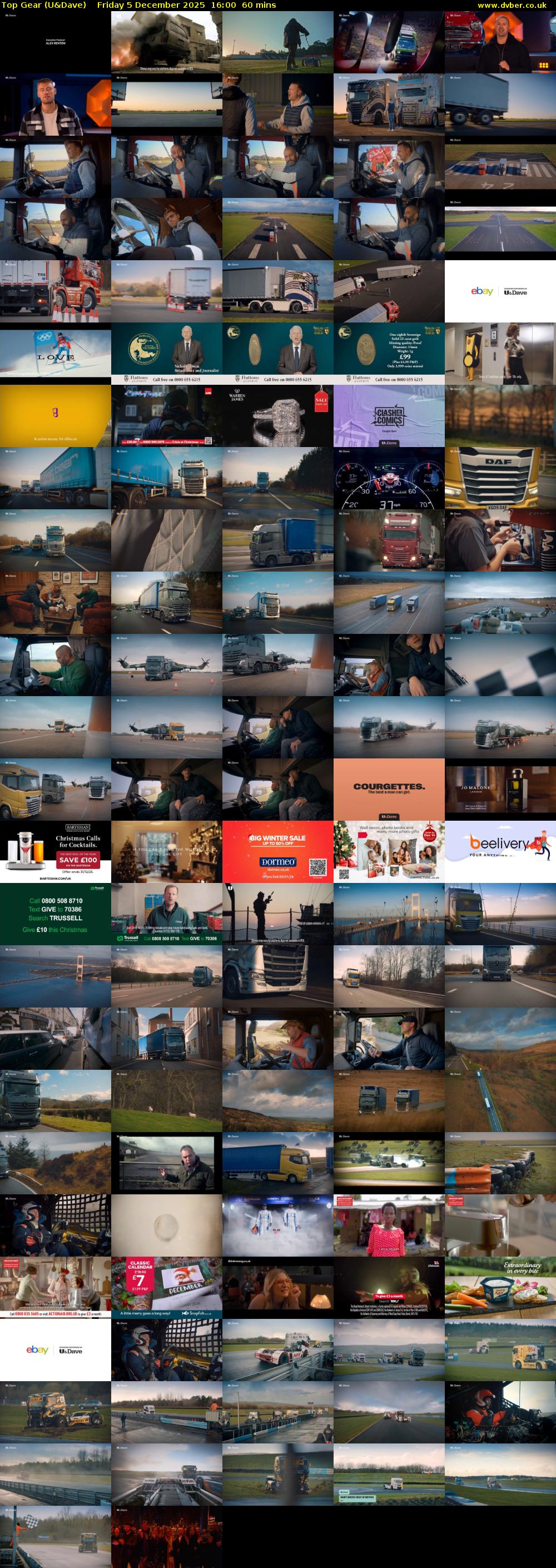 Top Gear (U&Dave) Friday 5 December 2025 16:00 - 17:00