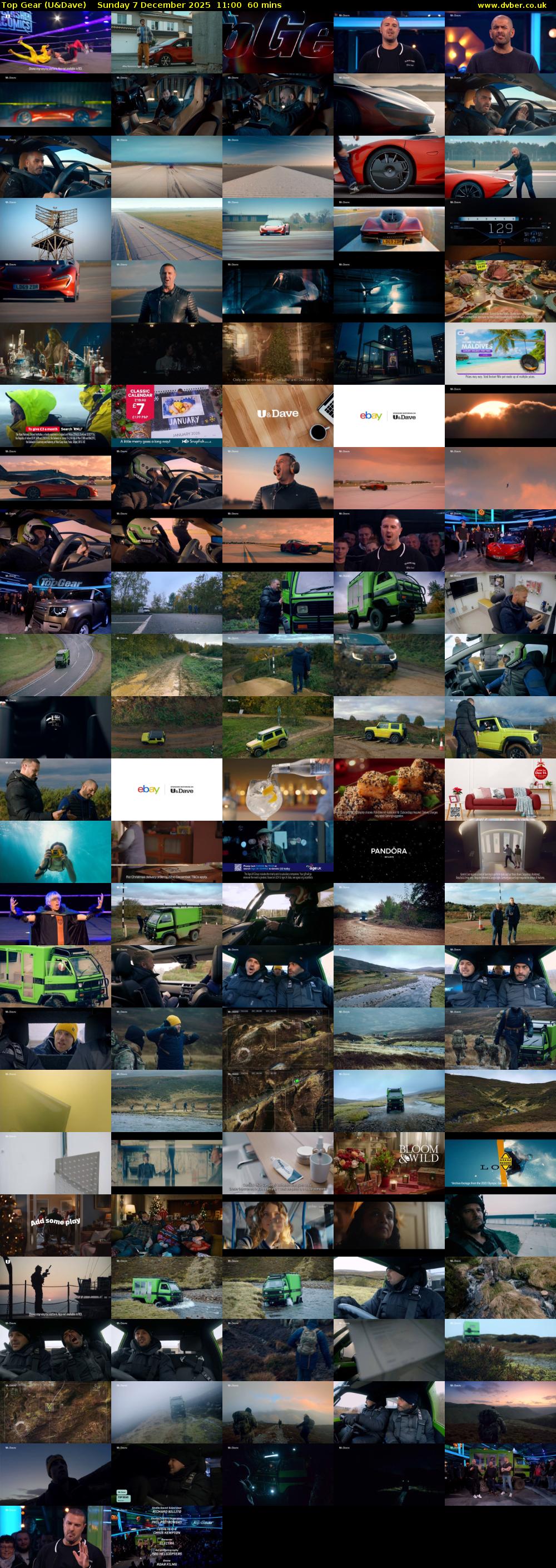 Top Gear (U&Dave) Sunday 7 December 2025 11:00 - 12:00