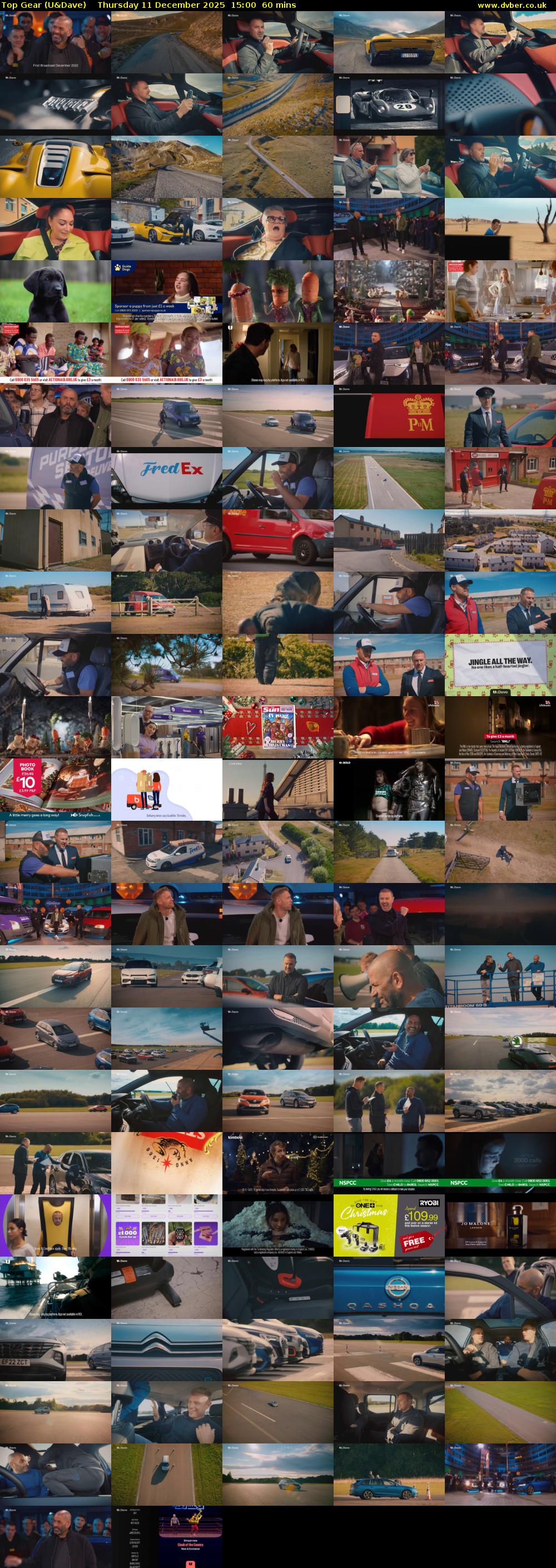Top Gear (U&Dave) Thursday 11 December 2025 15:00 - 16:00